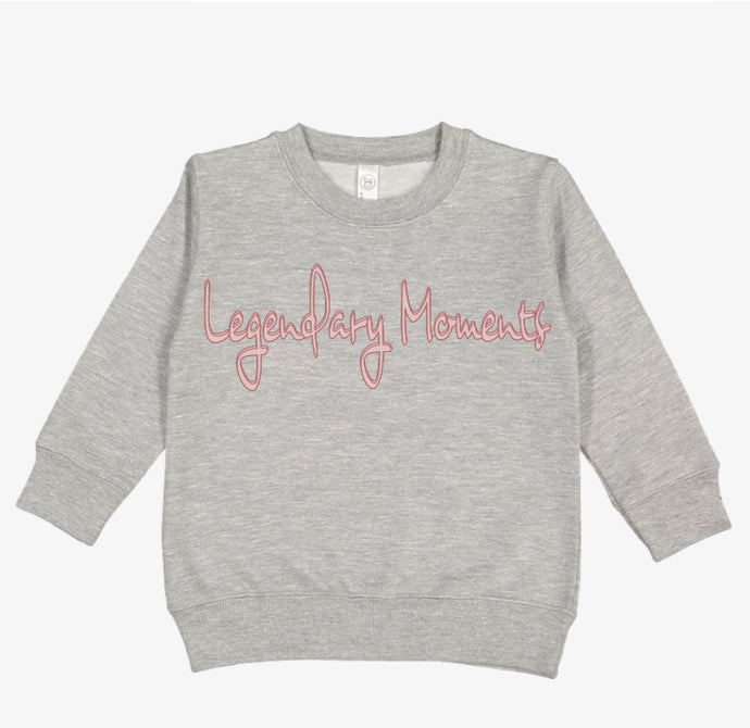 Legendary Moments Script Blush Fleece